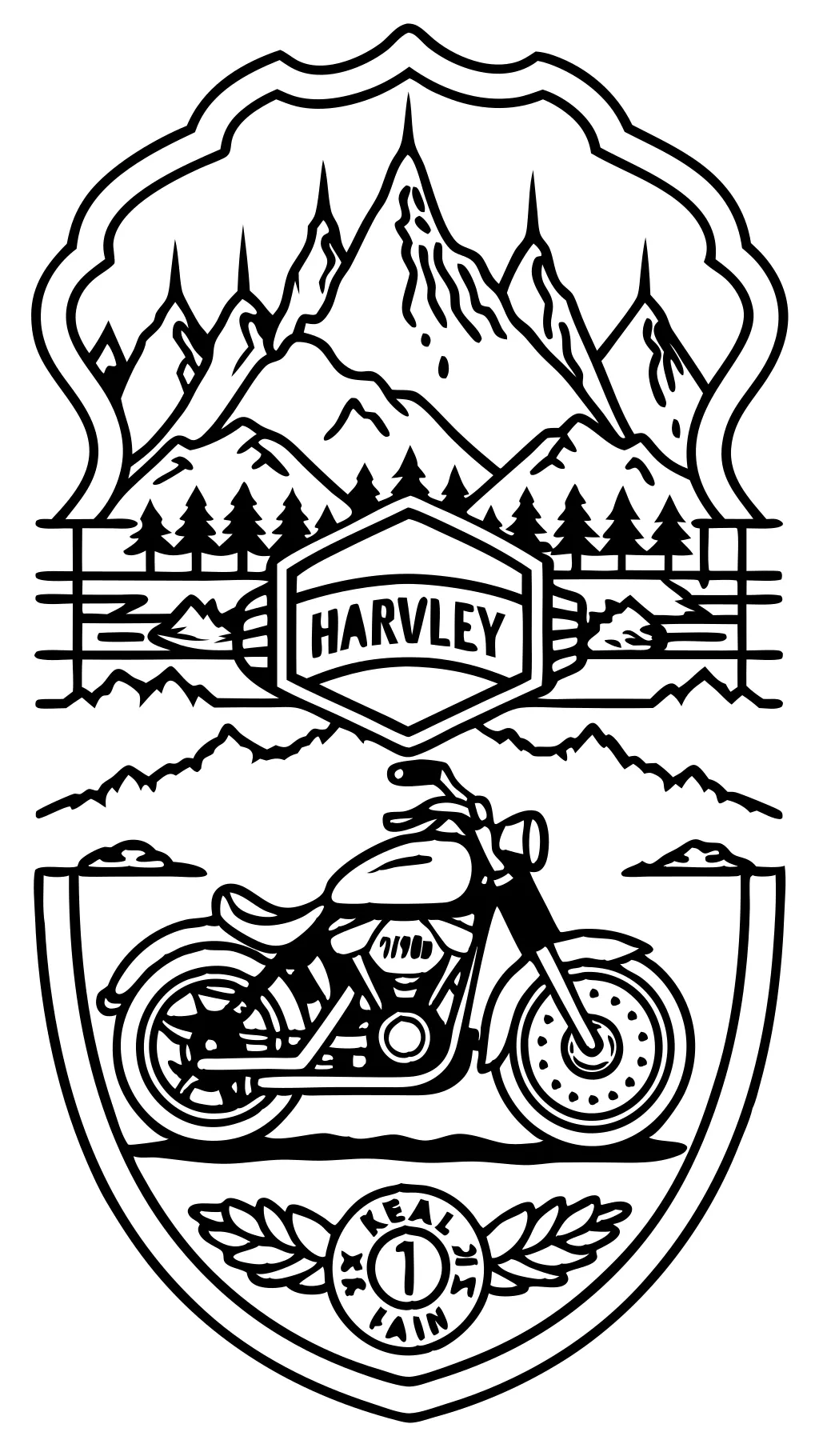 harley davidson coloring pages